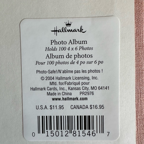 NEW Hallmark "Hope Love Faith" photo album holds 100 4x6 photos, peach c… - Picture 7 of 10